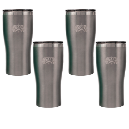Non-Tipping 20oz Tumbler - 4 Pack - Toadfish - Smartgrip Tumblers
