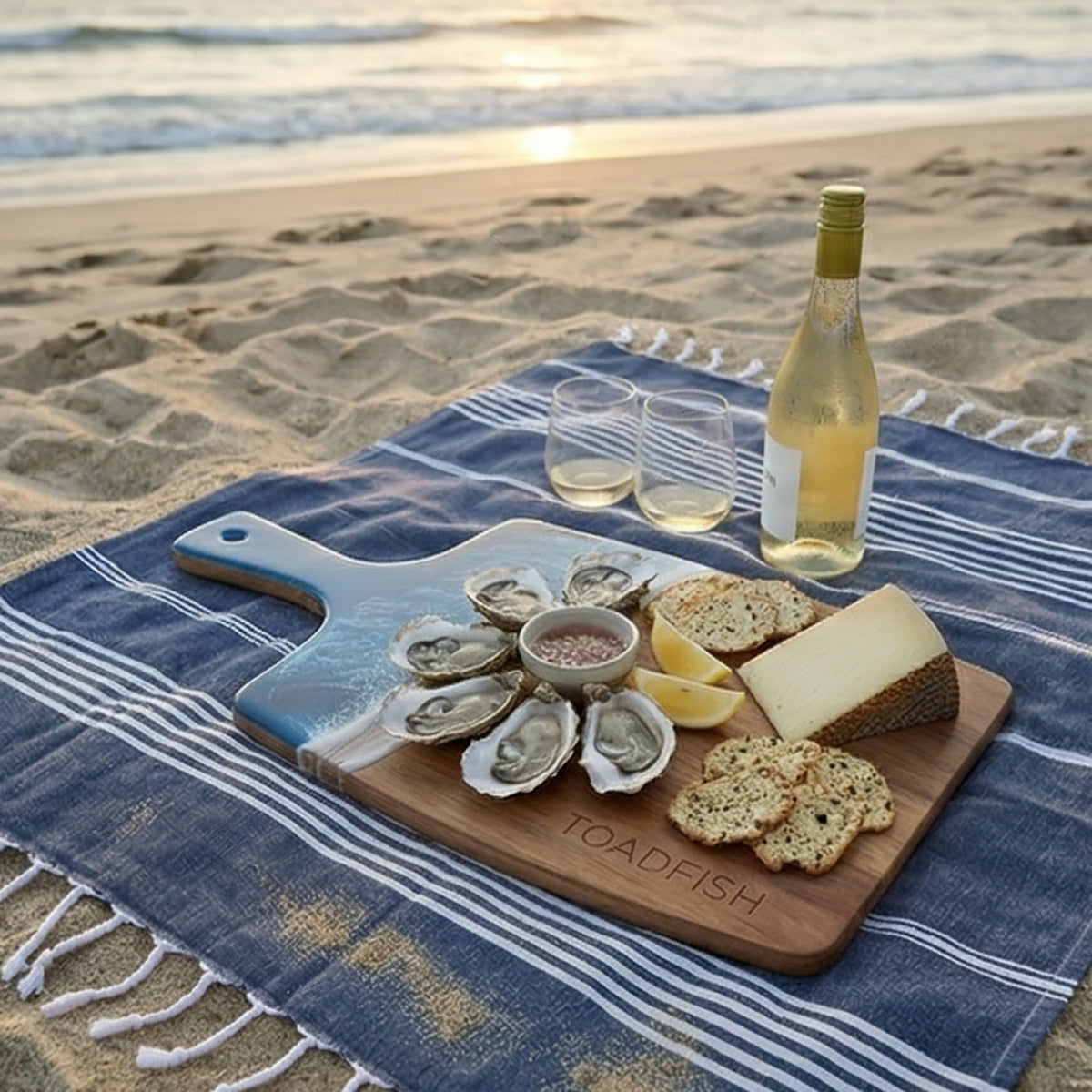Coastal Wooden Serving Board - Toadfish - 